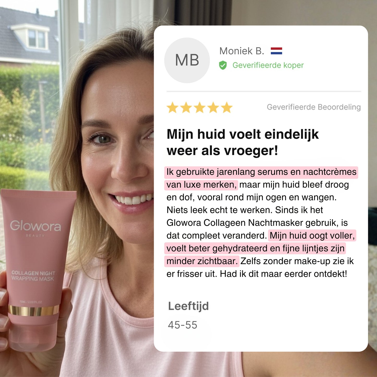 Bio-Collageen Masker + Kwast