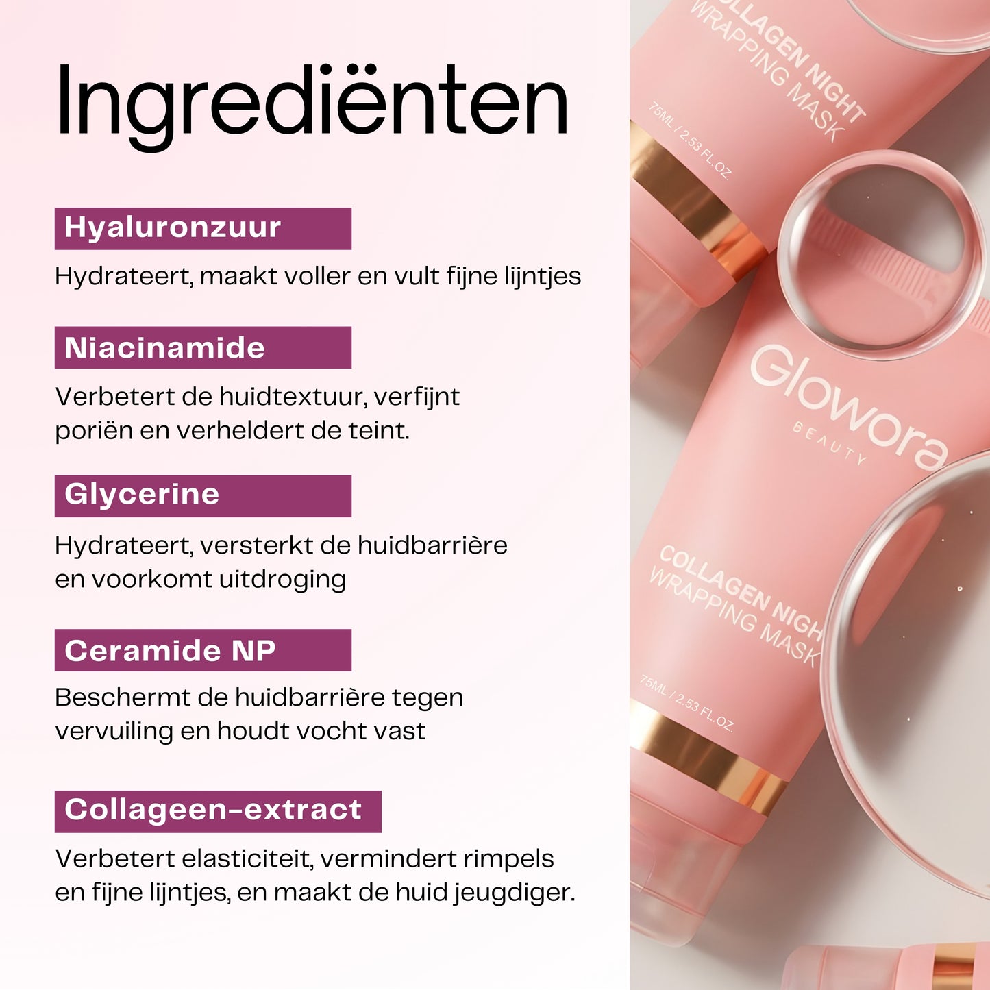 Bio-Collageen Masker + Kwast